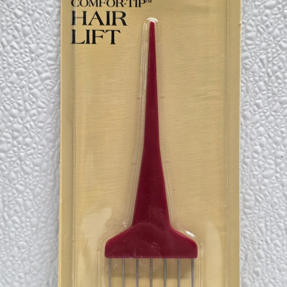 Vintage Goody Red Hair Lift Pick Metal Pins With Comfor-Tip New NOS 1982